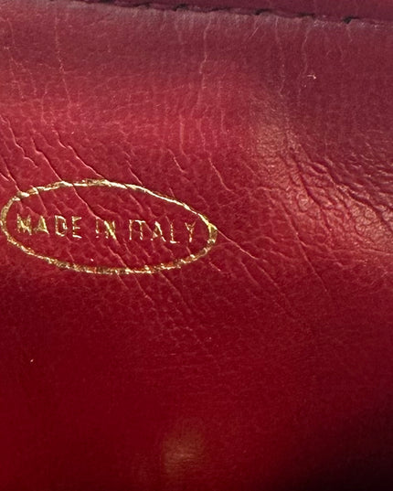 SOLD!!  Chanel red calf skin quilted turn lock belt bag pouch with removable crossbody chain