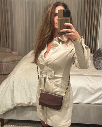 Sold!!Chanel brown caviar flap crossbody WOC