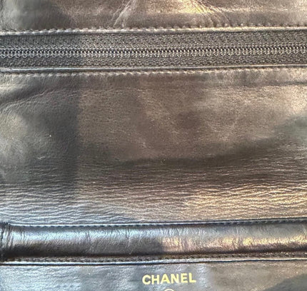 Chanel Wallet on Chain – Black patent Leather