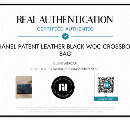 Chanel Wallet on Chain – Black patent Leather
