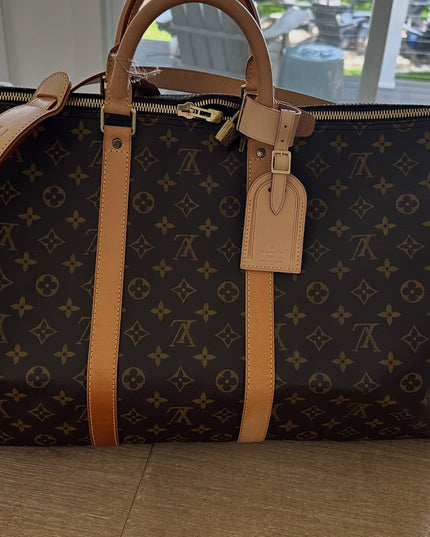 Sold!! Louis Vuitton monogram keepall 55 bandoulier duffle