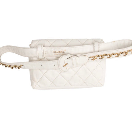 Chanel belt Bag – white Lambskin