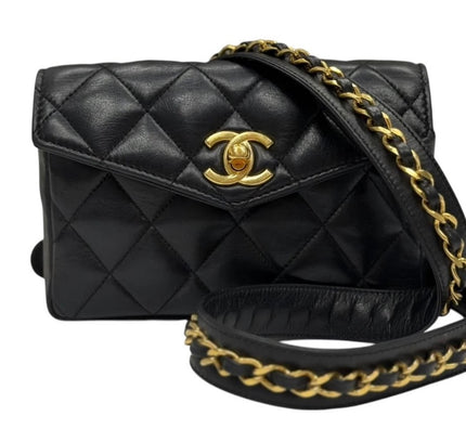 Chanel belt Bag – Black Lambskin