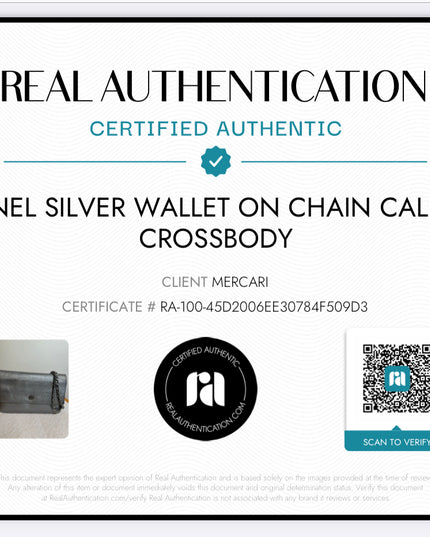 Chanel silver calfskin leather flap crossbody bag