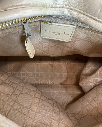 SOLD!! CHRISTIAN DIOR LEATHER LADY CANNAGE HANDBAG