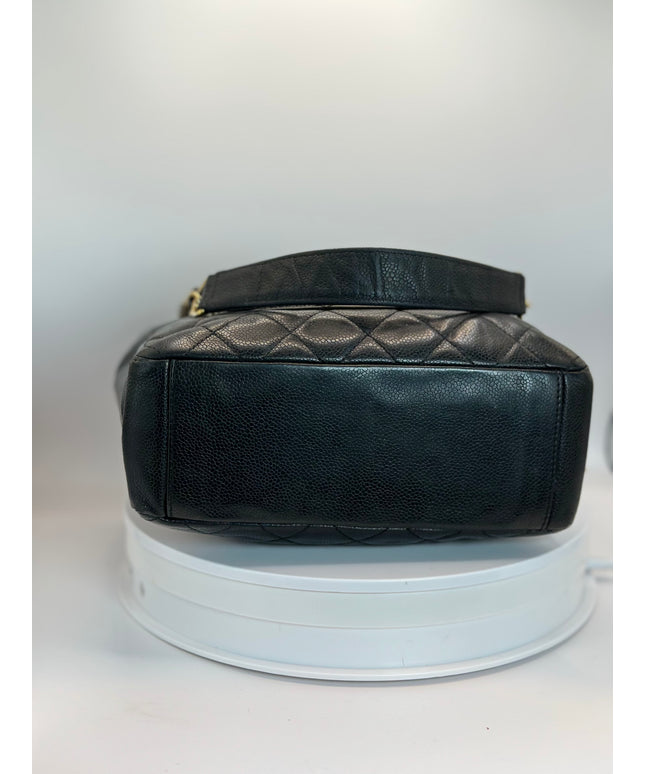 SOLD! Chanel black caviar Petite shopping Bag PST tote