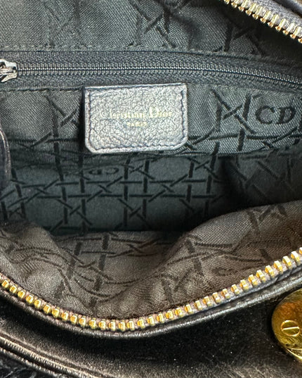 SOLD!! CHRISTIAN DIOR LEATHER LADY CANNAGE HANDBAG