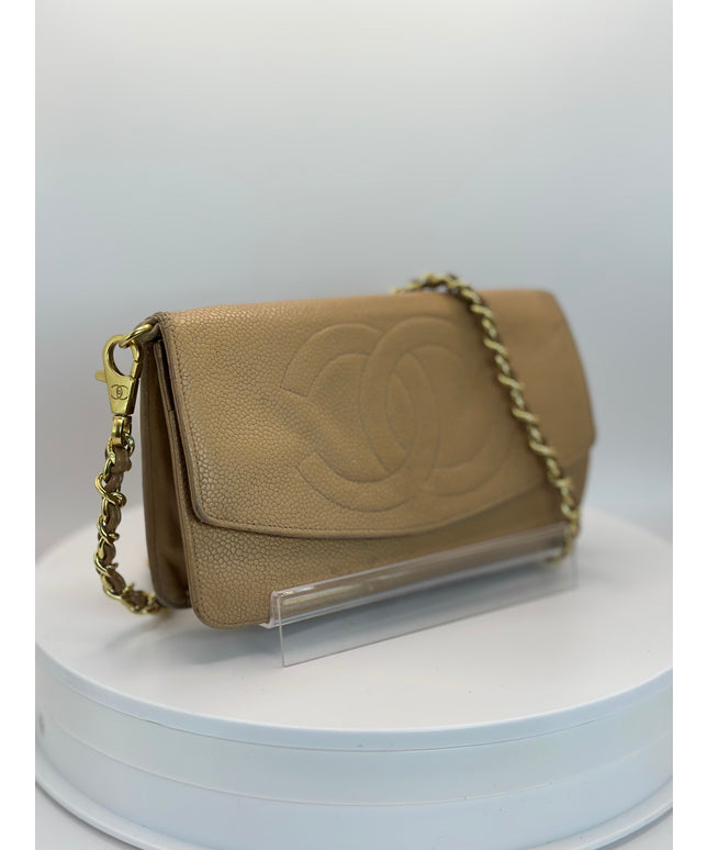 Sold!! Chanel caviar leather flap crossbody bag