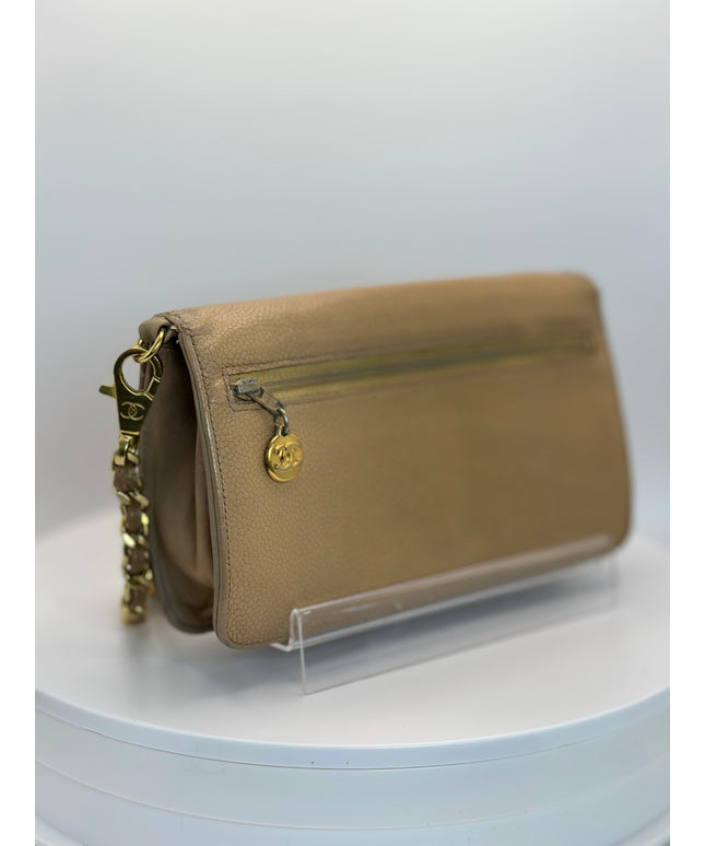 Sold!! Chanel caviar leather flap crossbody bag