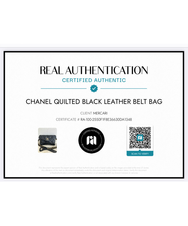 Chanel black quilted belt turn lock bag with crossbody strap