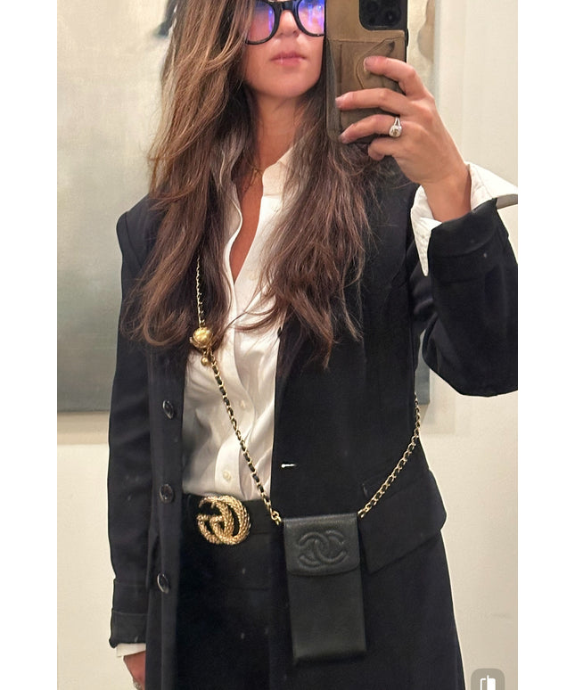 Sold!!Chanel leather phone case