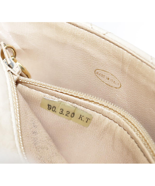 Chanel tan quilted belt turn lock bag with crossbody strap