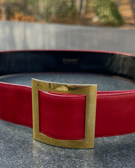 Chanel leather belt