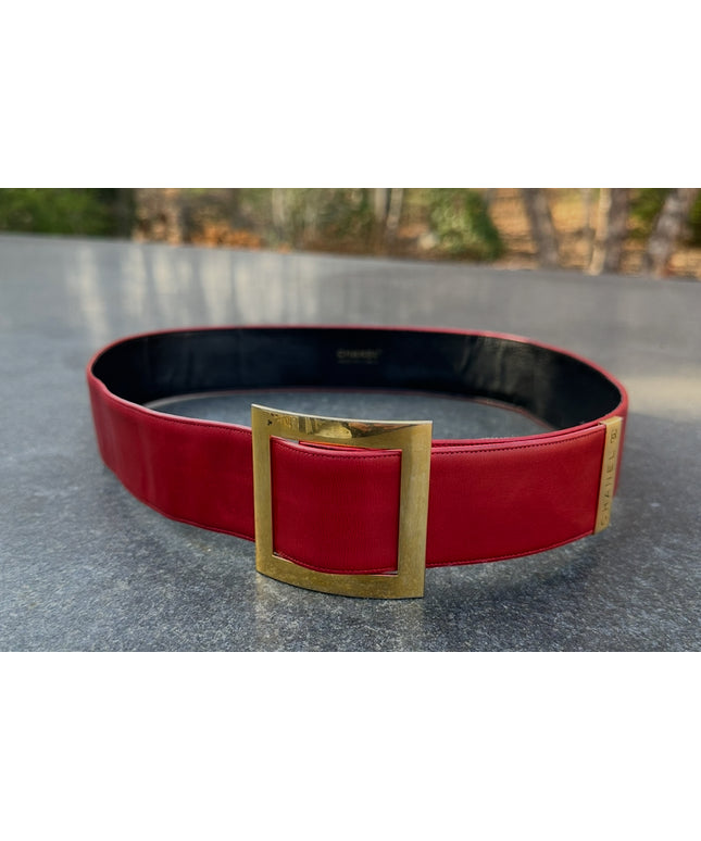 Chanel leather belt