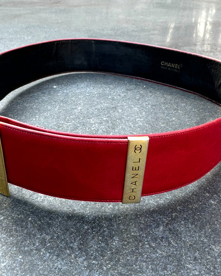 Chanel leather belt