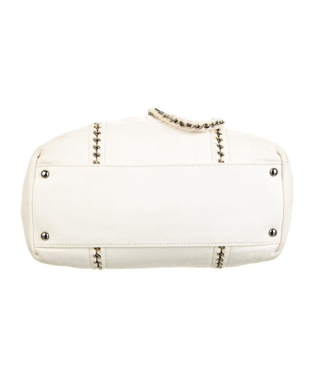 Sold!! CHANEL CC Mark Chain Tote Bag Leather