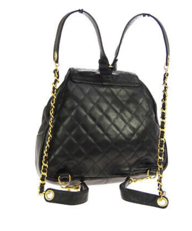 Sold!! Chanel black caviar backpack