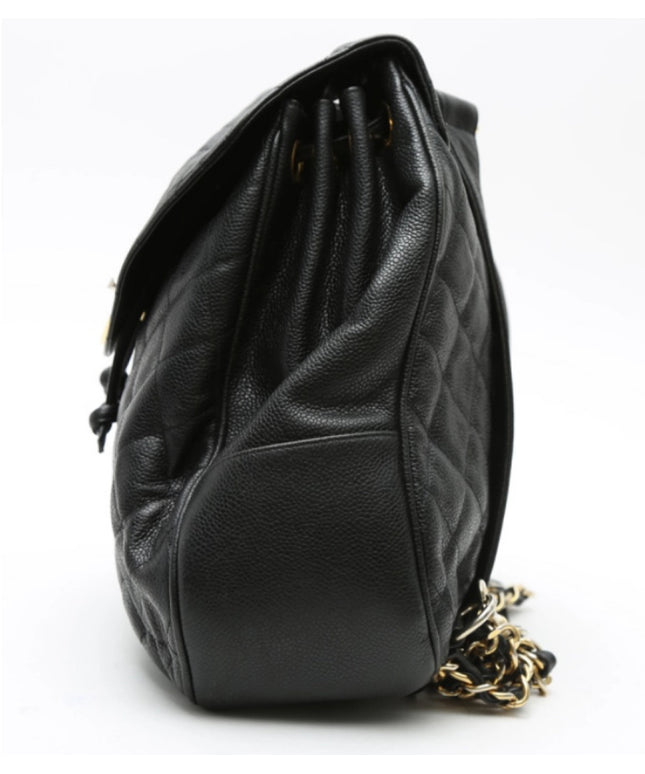 Sold!! Chanel black caviar backpack