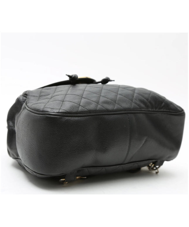 Sold!! Chanel black caviar backpack