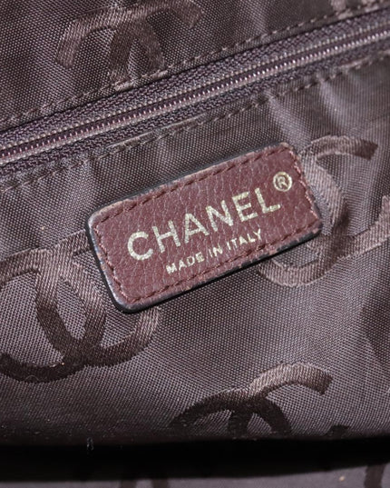 SOLD!! Chanel brown calfskin tote bag