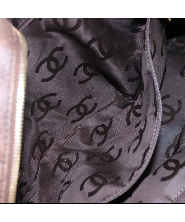 SOLD!! Chanel brown calfskin tote bag