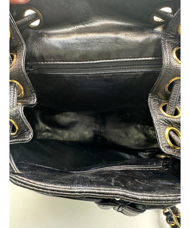 Sold!! Chanel black caviar backpack