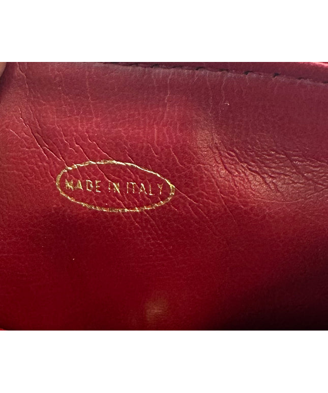 Chanel red calf skin quilted turn lock belt bag pouch with removable crossbody chain
