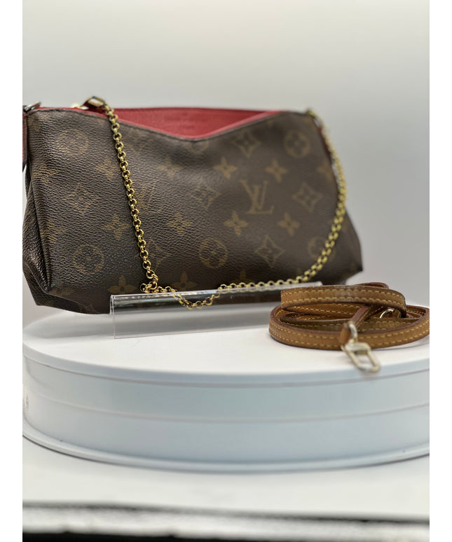 Louis Vuitton Mongram Pallas red leather