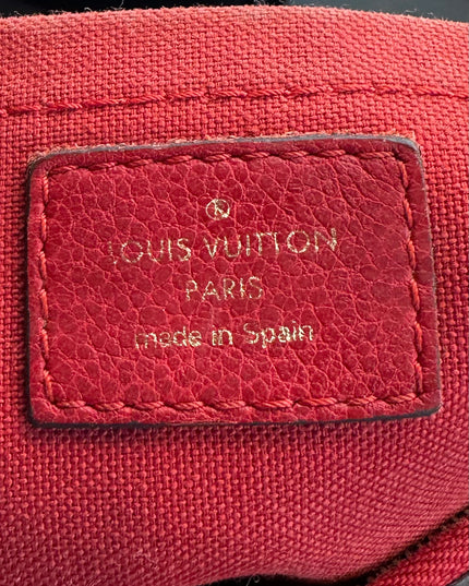 Louis Vuitton Mongram Pallas red leather