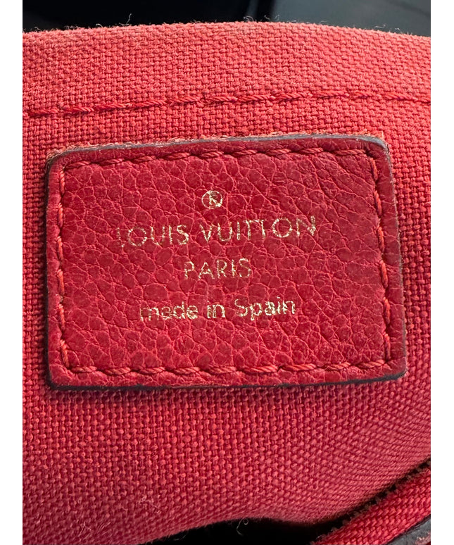 Louis Vuitton Mongram Pallas red leather