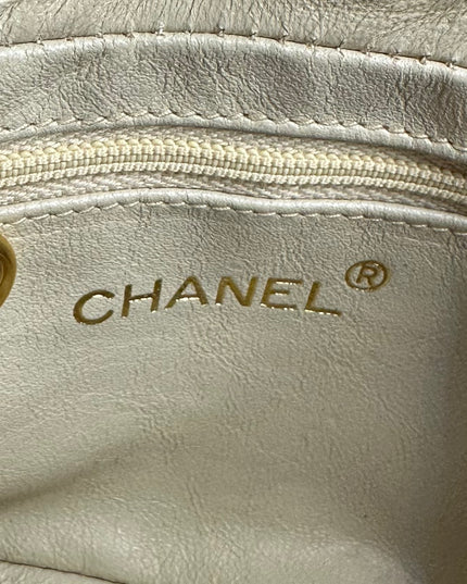 Sold!!  Chanel Beige quilted tassel camera crossbody bag