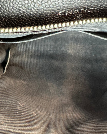 Sold!! Chanel black caviar leather flap crossbody