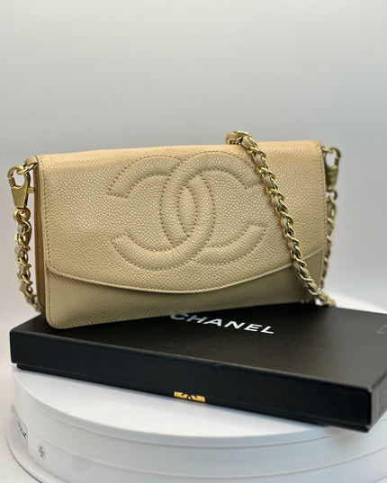 Sold!! Authenticated Chanel caviar flap crossbody bag