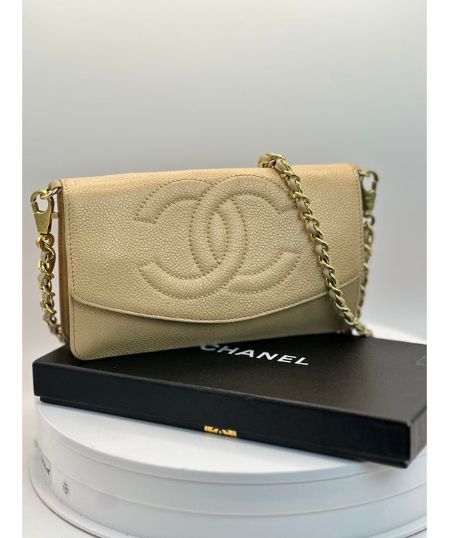 Sold!! Authenticated Chanel caviar flap crossbody bag