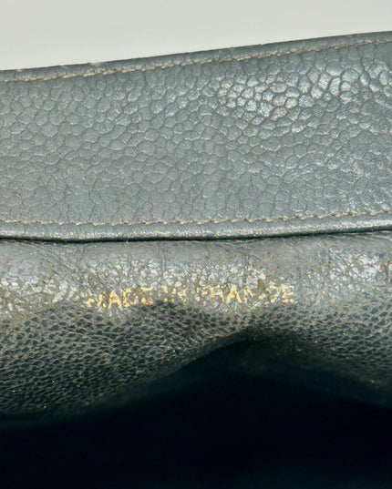 Authentic vintage Chanel black caviar tote bag