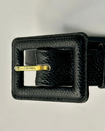 Chanel Caviar black Waist Pouch Belt