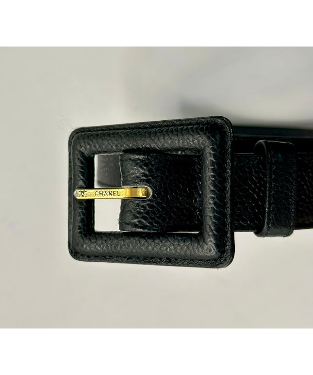 Chanel Caviar black Waist Pouch Belt