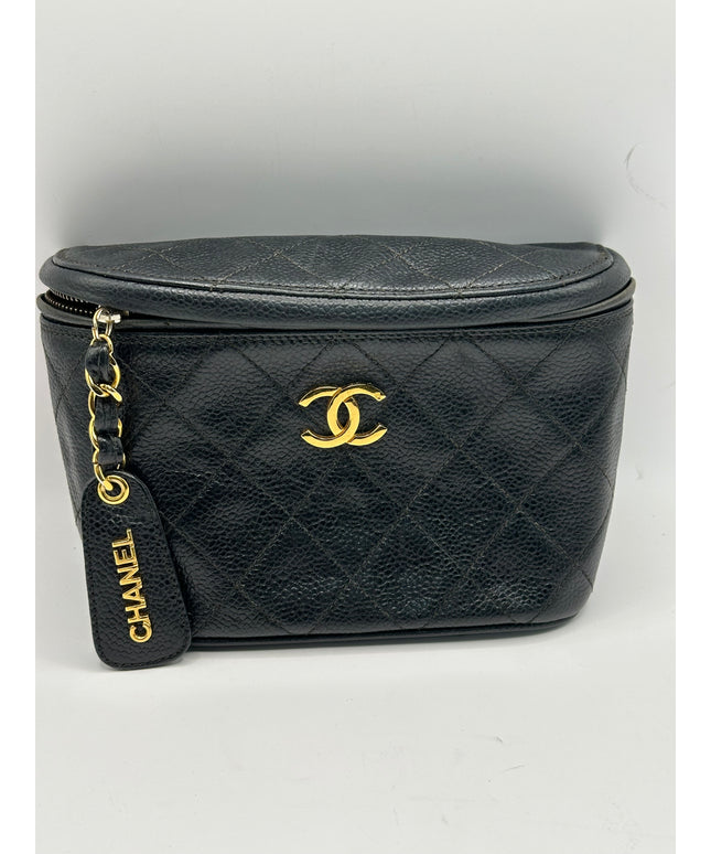 Chanel Caviar black Waist Pouch Belt