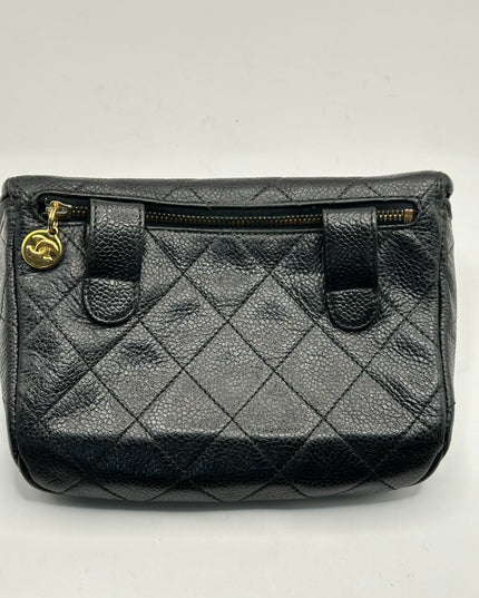 Chanel Caviar black Waist Pouch Belt