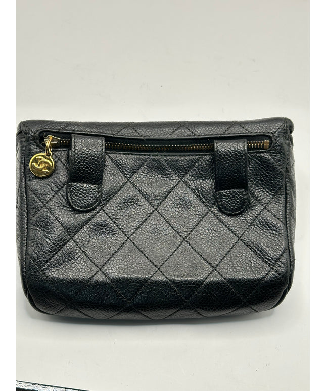 Chanel Caviar black Waist Pouch Belt