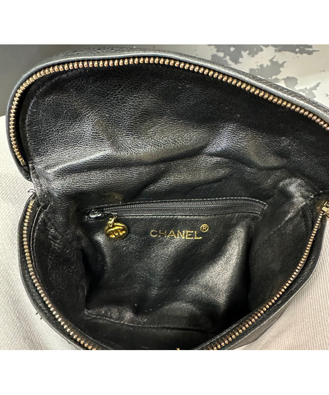 Chanel Caviar black Waist Pouch Belt