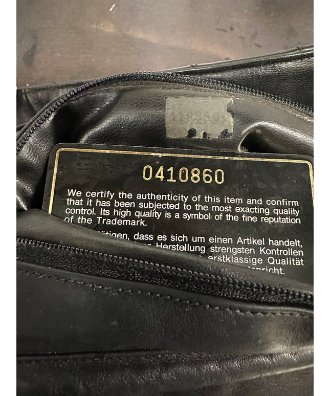 Chanel black quilted calfskin flap turnlock bag