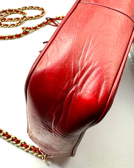 Sold! Chanel red calfskin CC camera bag