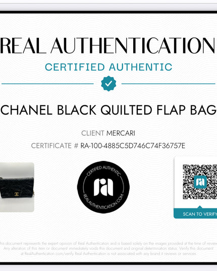 Chanel black quilted calfskin flap turnlock bag