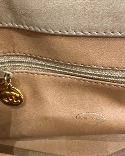 Tan top handle bag