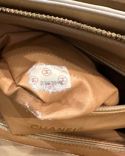 Tan top handle bag