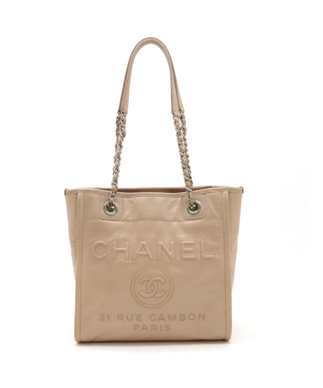 Authentic Chanel leather tote