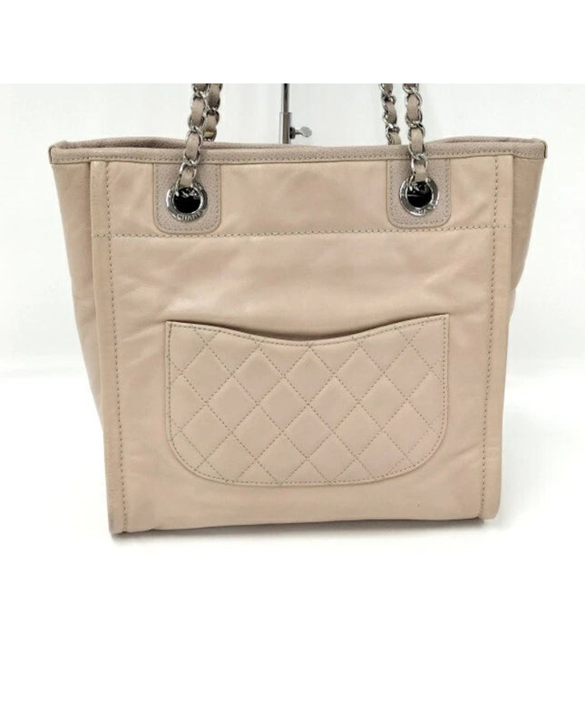 Authentic Chanel leather tote