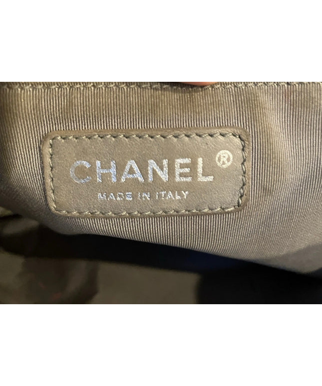 Authentic Chanel gray caviar tote