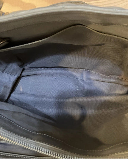 Authentic Chanel gray caviar tote